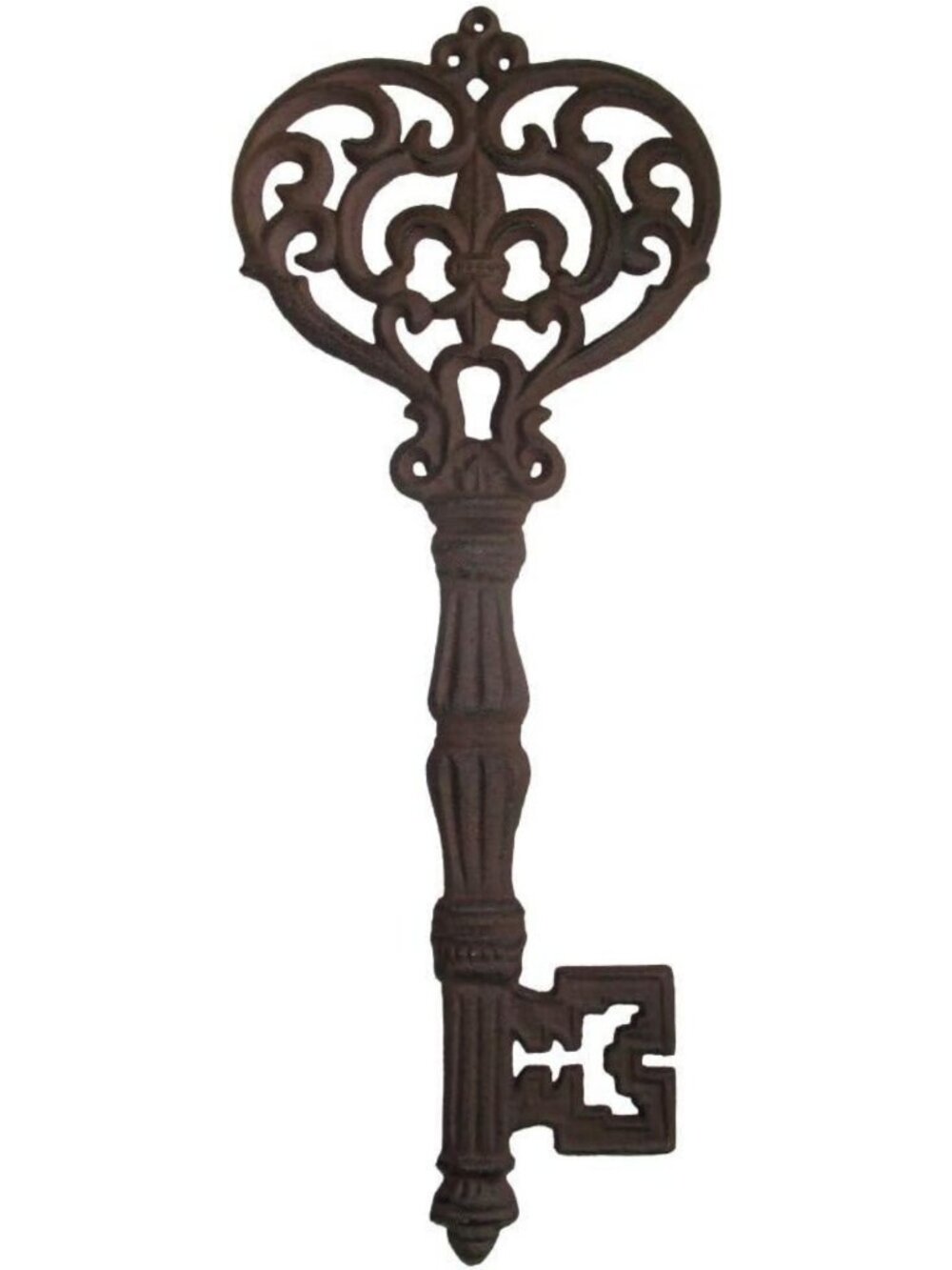 Oversized Cast Iron Skeleton Key Wall Decor - Vintage Home Accent, Rustic Charm